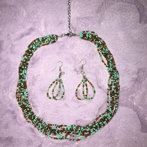 Beaded jewelry set